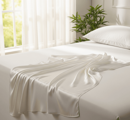 Flat Sheet 22 Momme 100% Pure Mulberry Silk | Oeko-Tex Certified 6A Grade Luxury - The Silk Hive