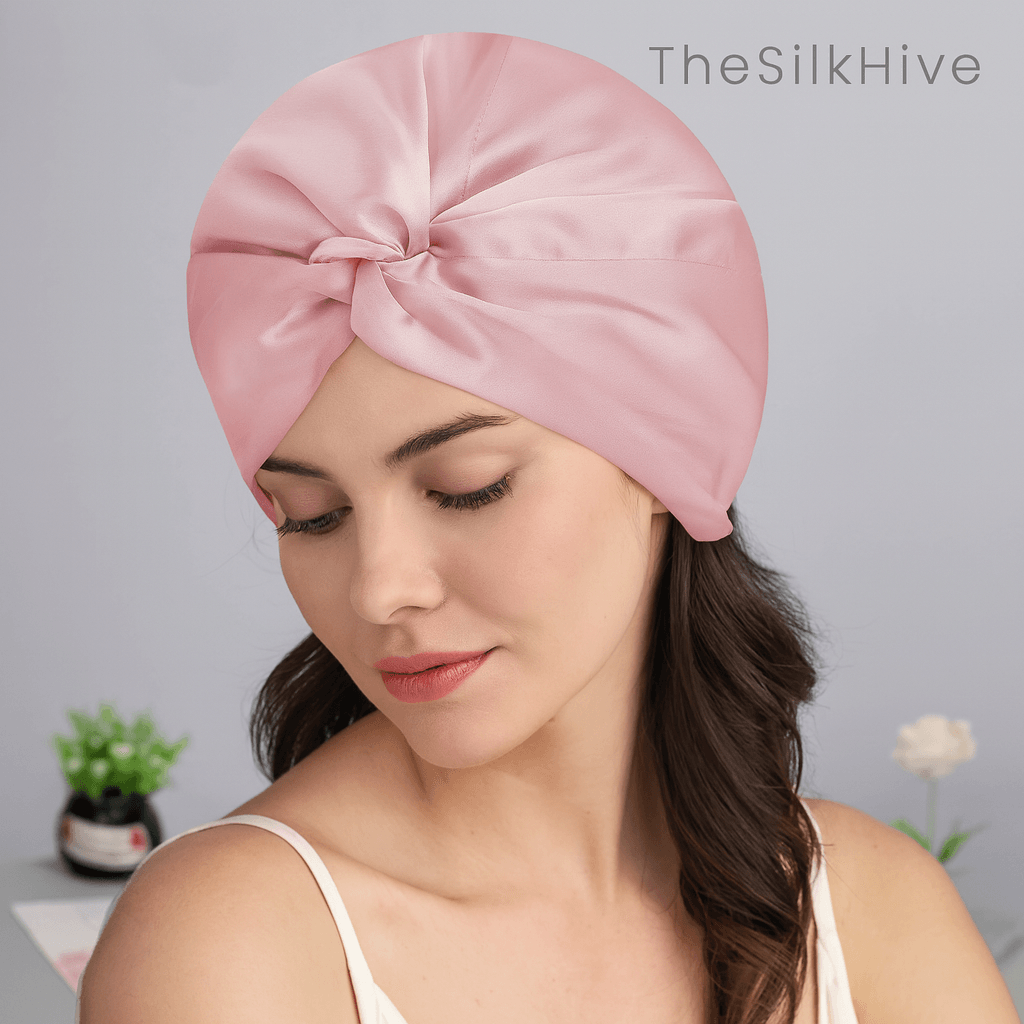 Night Cap Hair Bonnet - 100% Pure Mulberry Silk 22 Momme - The Silk Hive