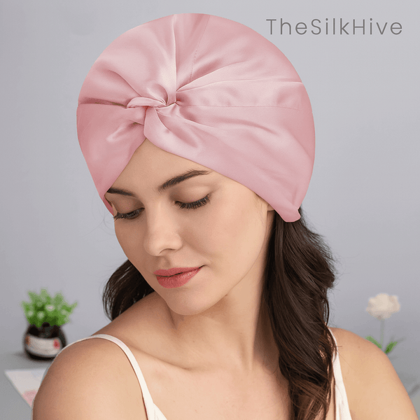 Night Cap Hair Bonnet - 100% Pure Mulberry Silk 22 Momme