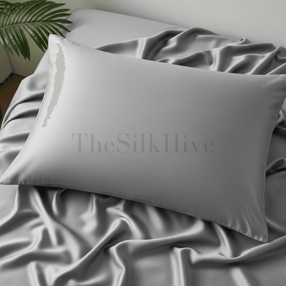 Silk Pillowcase Plain - 100% Double-sided Pure Mulberry Silk Oeko-Tex Certified - The Silk Hive