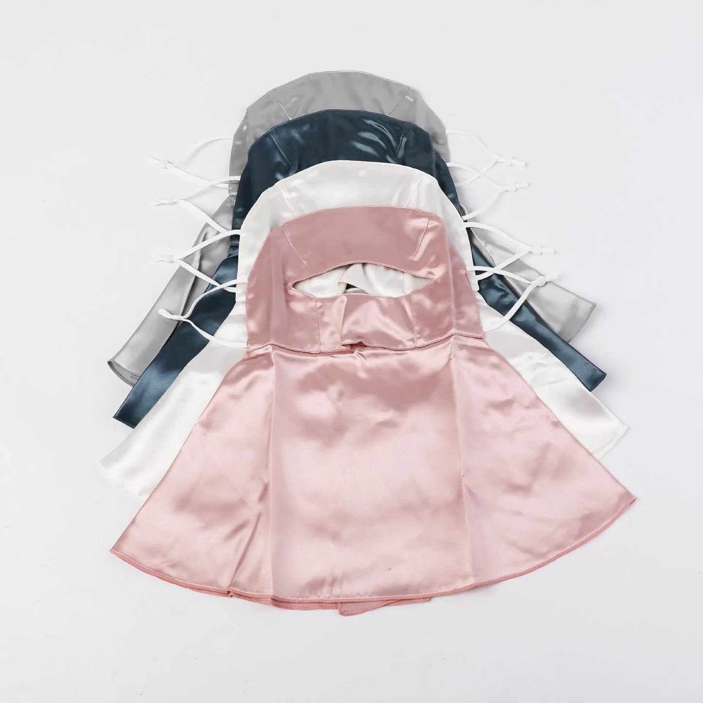 SilkGuard Full Face & Neck Sunscreen Mask - UPF50+ UV Protection - 100% Pure Mulberry Silk 22 Momme - The Silk Hive