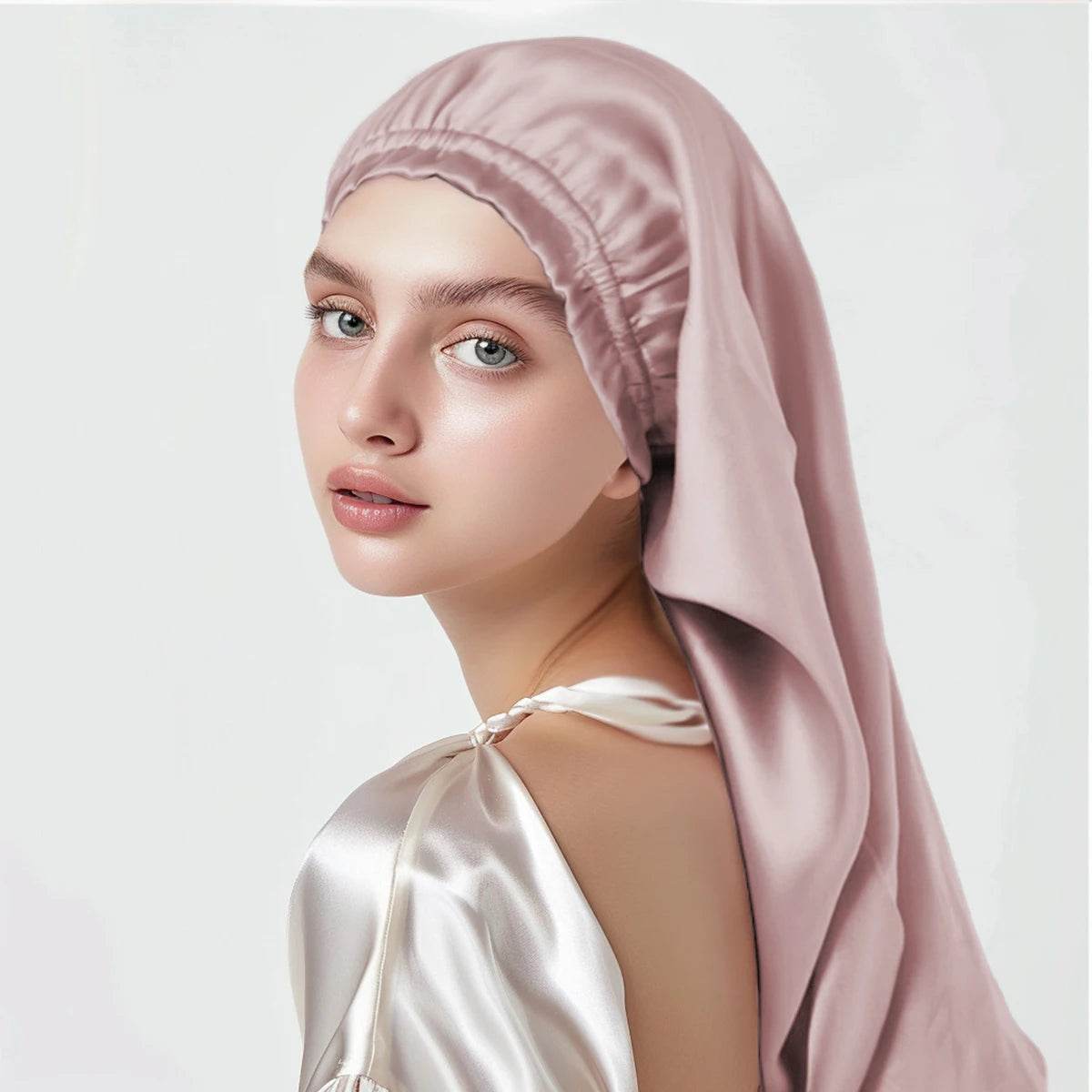 Night Cap Hair Bonnet for Long Hair - 100% Pure Mulberry Silk 22 Momme - The Silk Hive