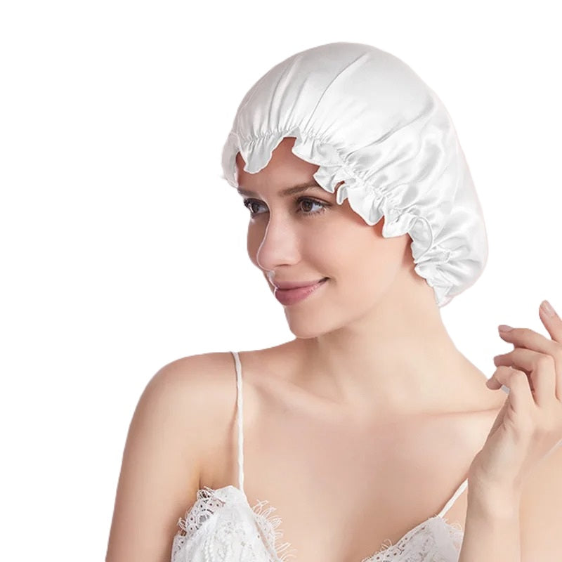 Night Cap Hair Bonnet - 100% Pure Mulberry Silk 22 Momme