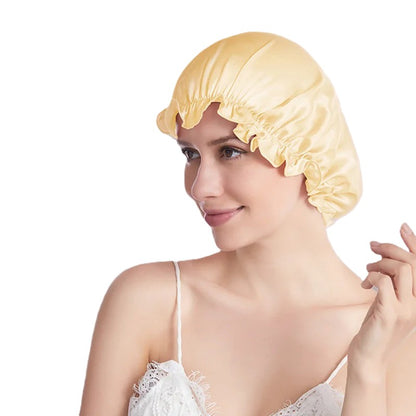 Night Cap Hair Bonnet - 100% Pure Mulberry Silk 22 Momme